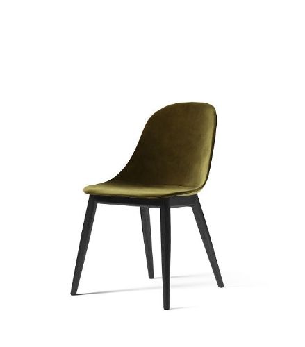 Audo Copenhagen Harbour Side Dining Chair SH: 45 cm - City Velvet CA7832/031 / Black Oak Base
