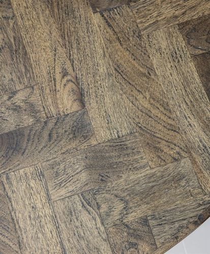 House Doctor Kant Esstisch Ø: 140 cm - Mangoholz