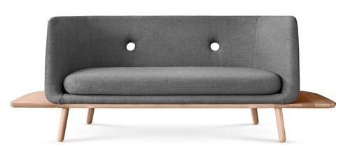 Eva Solo Phantom 2 pers. sofa med bord B: 208,8 cm - Oak Nature