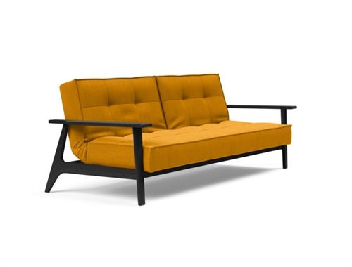 Innovation Living Splitback Frej Sovesofa L: 232 cm - Sort Eg/Elegance Burned Curry
