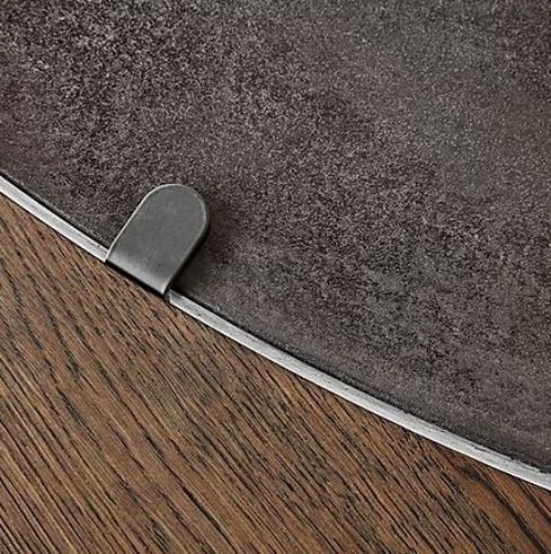 Eberhart Furniture Hector Zusatzplatten 120 120-170 cm – Dunkle Eiche