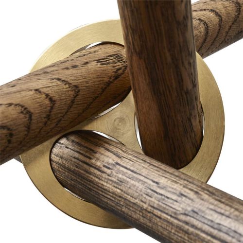 Eberhart Furniture Edda Couchtisch Ø: 105 cm – Dunkle Eiche