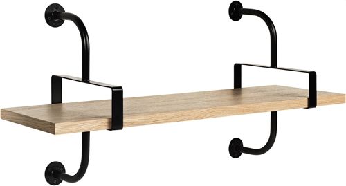 GUBI Démon Shelf, 2 Brackets, 95, 1 shelf (Oak Semi Matt Lacquered)
