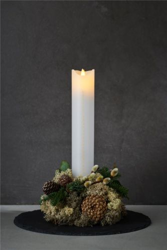 Sirius Sara Kalenderleuchte LED H: 29 cm - Weiß/Gold OUTLET