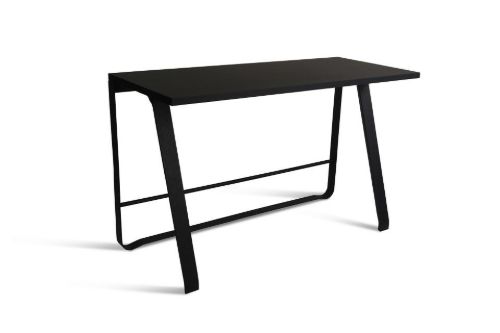 Bent Hansen Hemingway Skrivebord m. Opladerstation L: 120 cm - Sortlakeret Bøg/Black Linoleum
