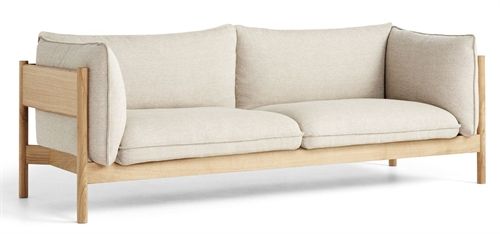 HAY Arbour 3 Seater B: 220 cm - Hallingdal 220 / Oiled Waxed Solid Oak
