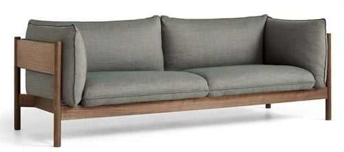 HAY Arbour 3 Seater B: 220 cm - Atlas 931 / Oiled Waxed Solid Walnut