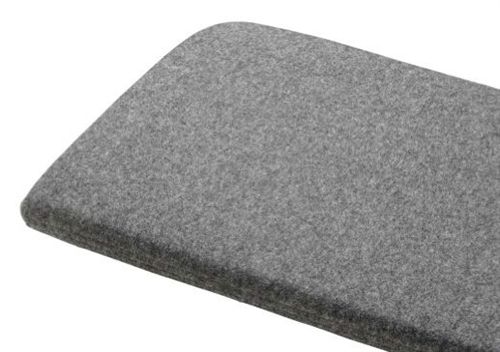 FDB Møbler R6 Kissen für Radius L: 64 cm – Dunkelgraue laminierte Wolle