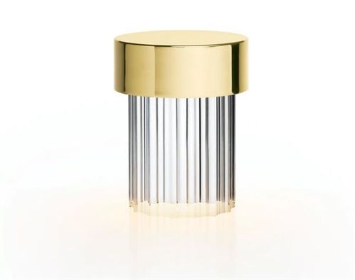 FLOS Last Order Fluted Lamp H: 14 cm - Polished Brass