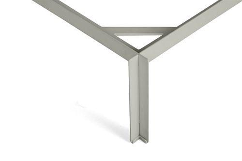 HAY Connect Bett für L: 200 x B: 140 cm Matratze - Warm Grey