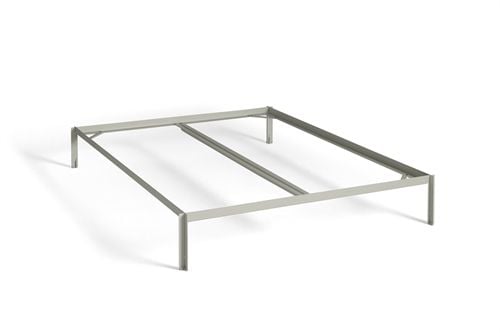 HAY Connect Bed incl. Crossbar for L: 200 x W: 180 cm Mattress - Warm Grey