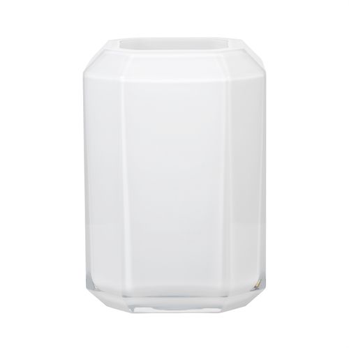 Louise Roe Jewel Vase Glass H: 26 cm - Opal White
