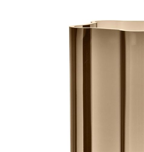 Louise Roe Funki Vase, abgerundet, H: 34 cm – Rauch