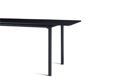 Please Wait to be Seated Tubby Tube Tisch 200 x 90 cm – Schwarz/Schwarz
