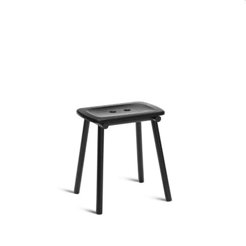 Please Wait to be Seated Tubby Tube Stool H: 45 cm - Black/Black
