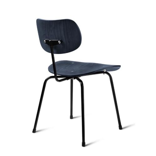 Please Wait To Be Seated Eiermann SE68 Esszimmerstuhl, SH: 46 cm – Schwarz/Schwarz