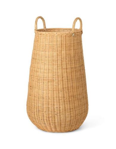 Ferm Living Braided Laundry Basket H: 80 cm - Natural