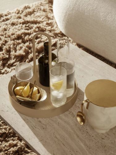 Ferm Living Grib Tablett Ø: 28 cm – Kaschmir