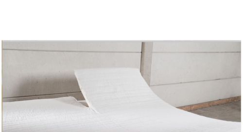 CPH Living Quiltet Rullemadras med split 180x200 cm - Hvid