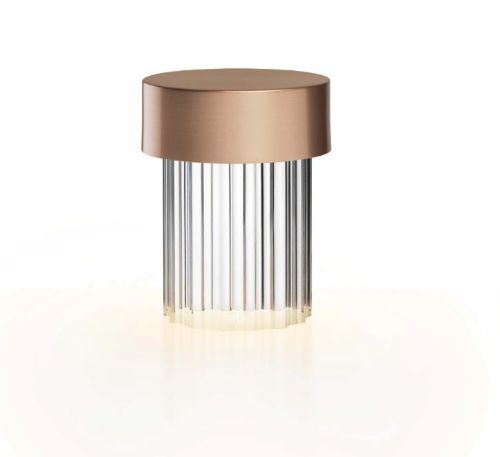 FLOS Last Order geriffelte Lampe H: 14 cm – Satin Cooper