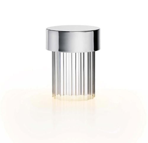 FLOS Last Order geriffelte Lampe H: 14 cm – poliertes Inox
