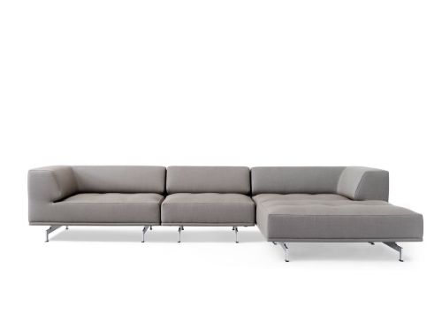 Fredericia Furniture 450 Delphi Sofa m. Chaiselong L: 325 cm - Steelcut Trio 2/Aluminium