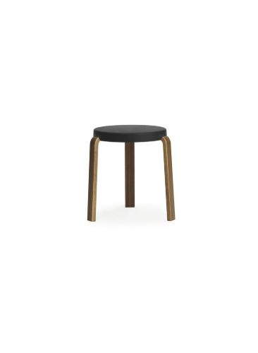 Normann Copenhagen Tap Skammel H: 43 cm - Valnød/Sort