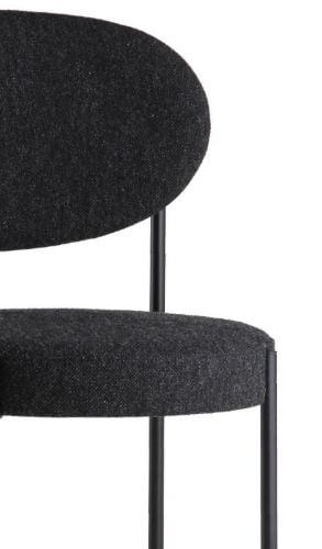 Verpan Serie 430 Stuhl SH: 47 cm – Hallingdal 180/Schwarz