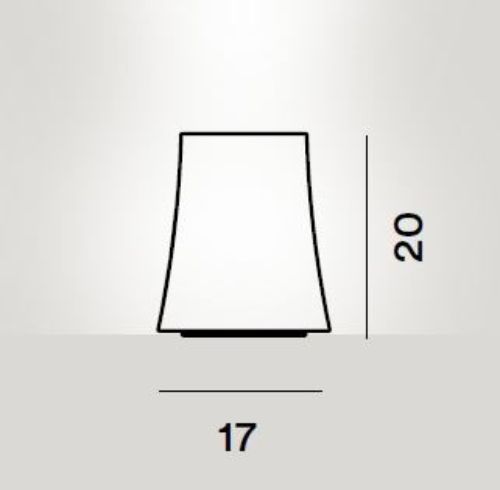 Foscarini Birdie Zero Tischleuchte Klein H: 20cm - Weiß