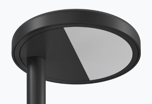 FLOS Oblique QI Tischleuchte H: 35 cm – Mattbraun
