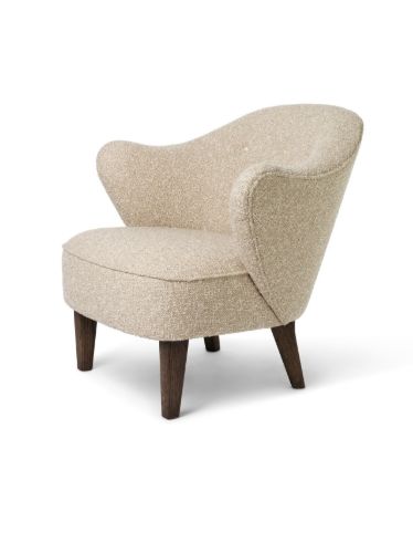 Audo Copenhagen Ingeborg Signatur Loungestol SH: 40 cm - Sacho Zero Boucle 001/Røget Eg