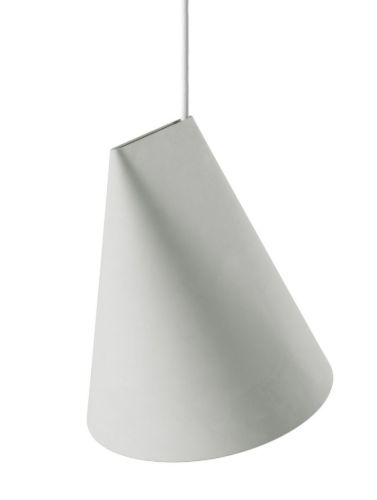 Moebe Ceramic Pendant Wide H: 23,5 cm - Light Grey