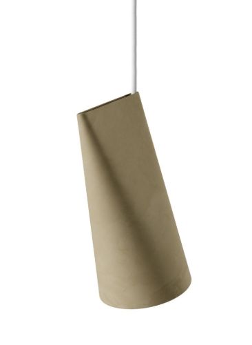 Moebe Ceramic Pendant Narrow H: 22 cm - Olive