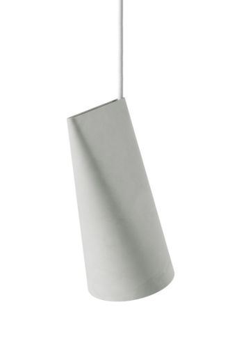 Moebe Ceramic Pendant Narrow H: 22 cm - Light Grey