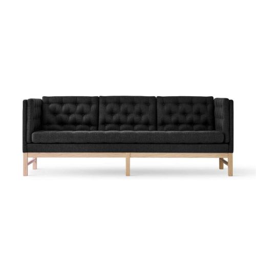 Fredericia Furniture Erik Jørgensen EJ 315-2 2 Pers. Sofa L: 153 cm - Mood 2104 Sort/Sæbebehandlet Eg