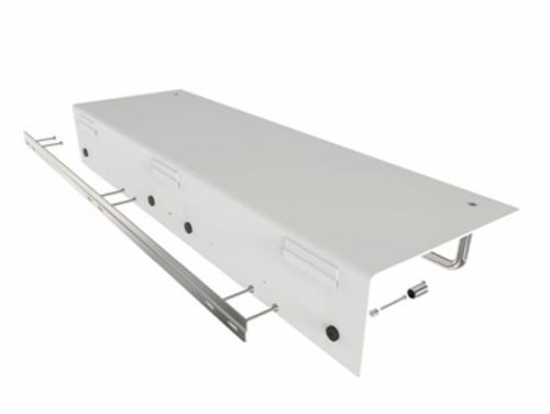 FROST UNU Hutablage 600 L: 60 cm – Schwarz/Schwarz