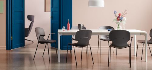 Eva Solo Combo Esszimmerstuhl mit Armlehnen SH: 45 cm – Weiß