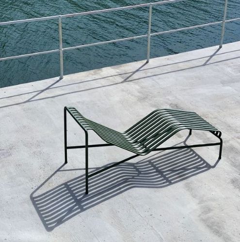 HAY Palissade Chaise Lounge L: 164,5 cm - Olive