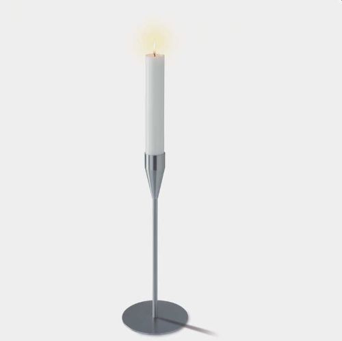 Piet Hein Venus Lysestage Maxi H: 47,5 cm - Sølv