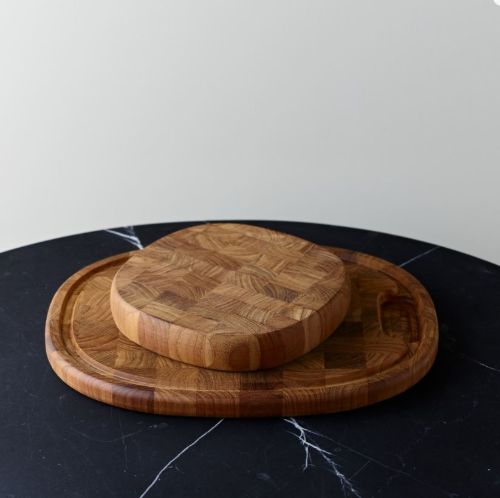Piet Hein Superellipse Schneidebrett 35x28cm - Teak