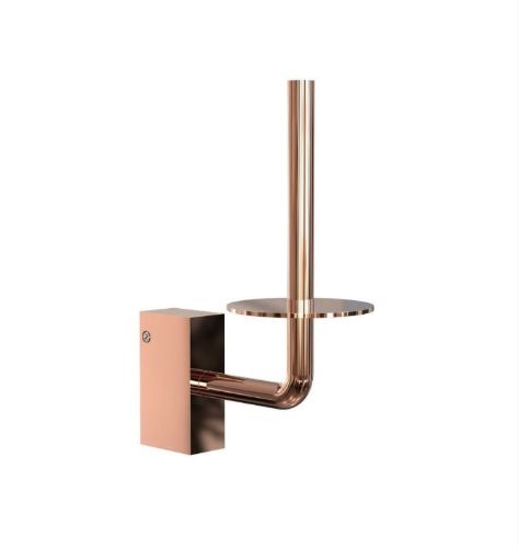 FROST QUADRA Toiletrulleholder 4 H: 17,5cm - Poleret Kobber