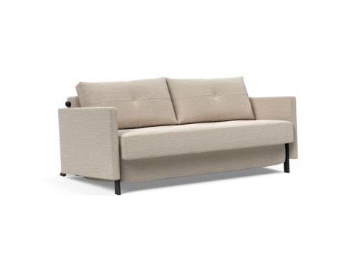 Innovation Living Cubed Sovesofa m. Armlæn L: 160 cm - Blida Sand Grey/Mat Sort