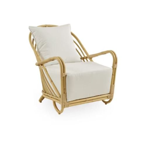 Sika-Design Charlottenborg Stol Exterior SH: 39 cm - Alurattan Natural - kun stel