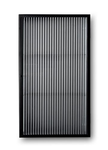 Ferm Living Haze Wall Cabinet 60x35cm - Reeded Glass/Black