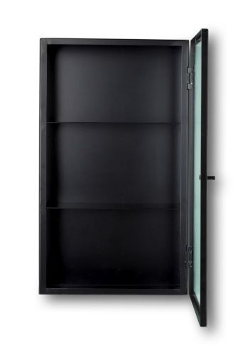 Ferm Living Haze Wandschrank 60 x 35 cm – Schilfrohrglas/Schwarz