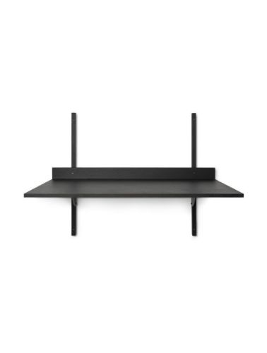 Ferm Living Sector Desk 87x45,1 cm - Black Ash/Black Brass