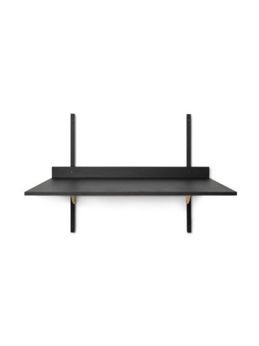 Ferm Living Sector Desk 87x45,1 cm - Black Ash/Brass