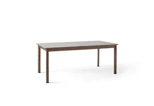 &Tradition Patch HW1 Extendable Table 180x90 cm - Smoked Oiled Oak w. Griogo Londra 0718 Fenix Nano Laminate & Brass
