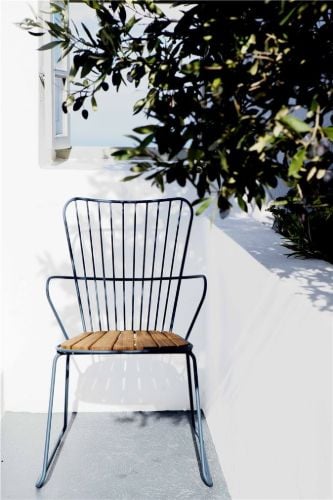 HOUE Paon Lounge Chair SH: 40 cm – Mitternachtsblau
