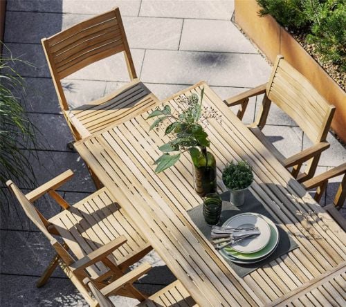 Cane-line Outdoor Flip Klapptisch Groß 140x80 cm - Teak